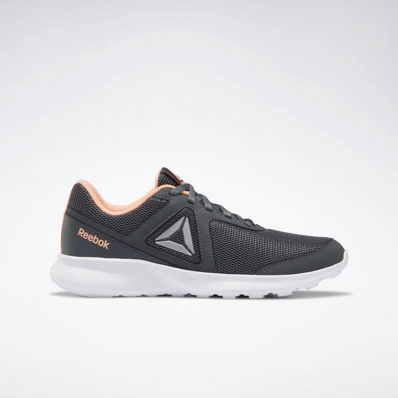 Adidasi Alergare Reebok Quick Motion Dama Gri/Albi/Portocalii Romania UN3116VG